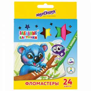 Фломастеры 24цв. ЮНЛАНДИЯ 